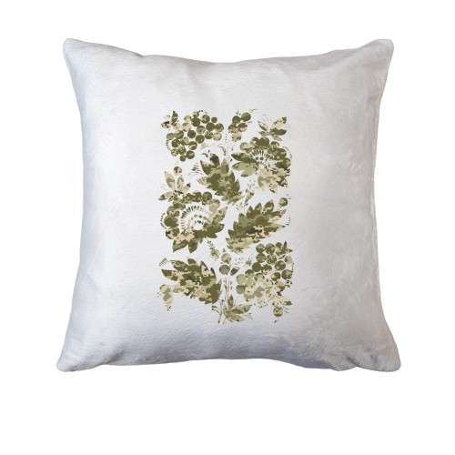 Подушка с пиксельными цветами