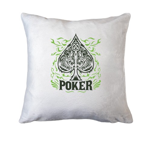 Подушка с покерной мастью (пика)