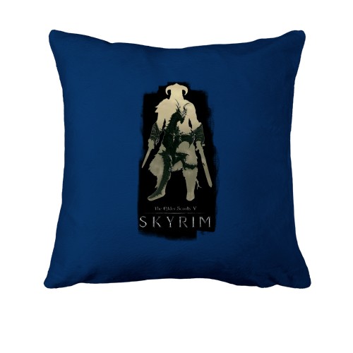Подушка з постером Довакін з драконом - Skyrim