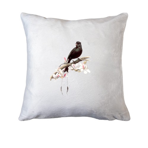 Подушка з пташкою