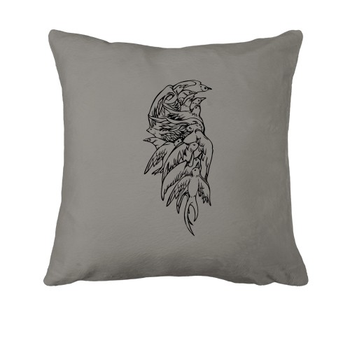 Подушка с птицами