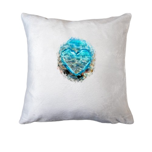 Подушка з сердечком з води