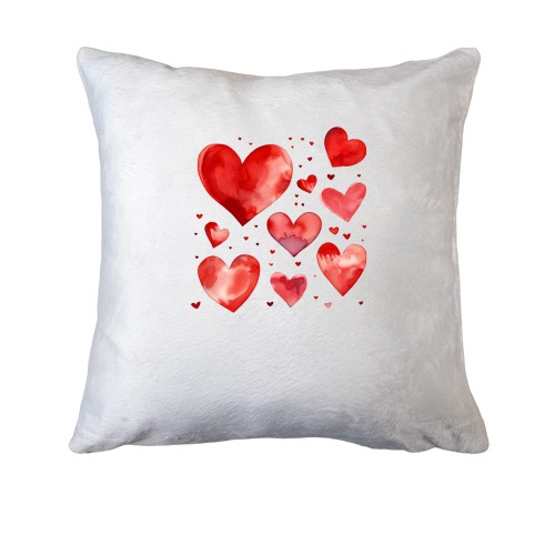 Подушка із серцями