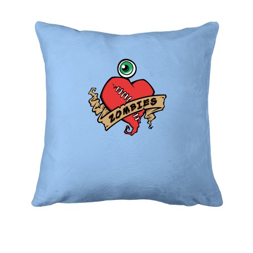 Подушка з серцем зомбі