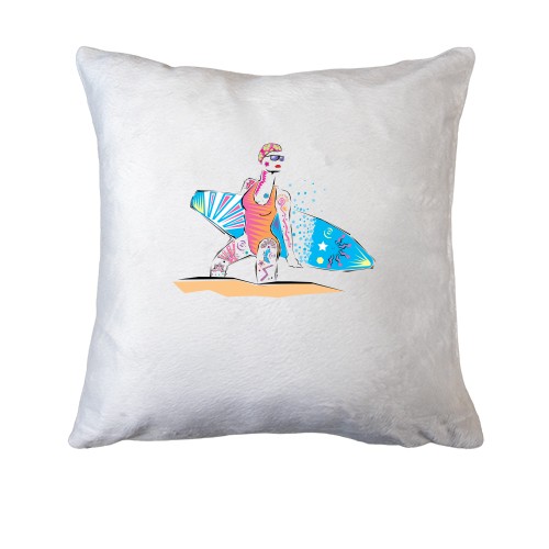 Подушка с серфингисткой