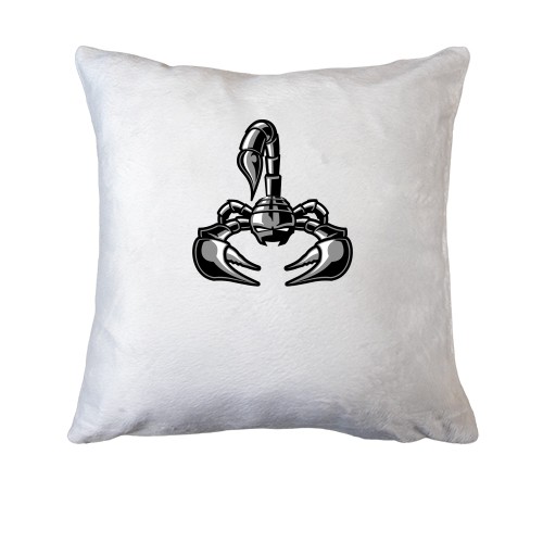 Подушка с серым скорпионом