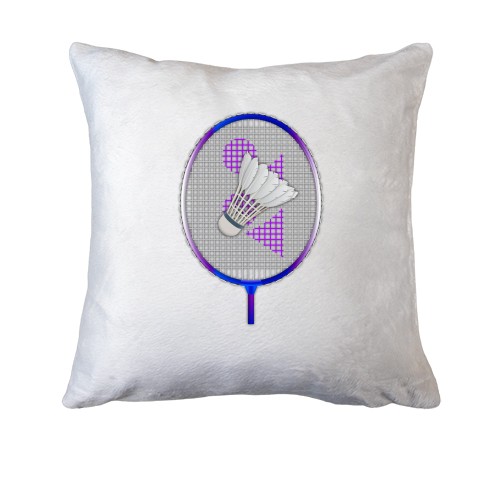 Подушка з сіткою ракетки для бадмінтону та воланчиком