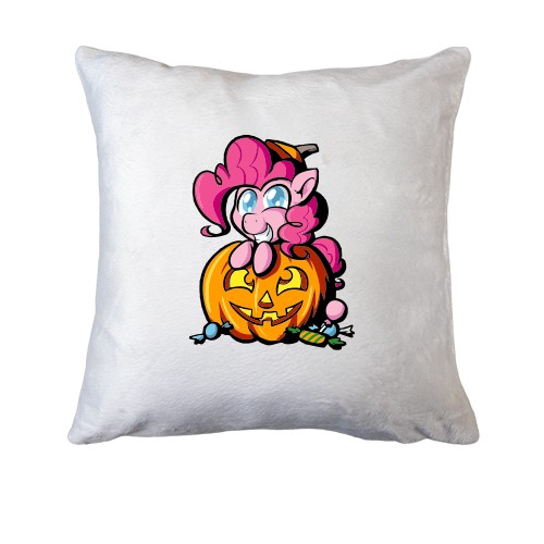 Подушка с тыквой и милой пони