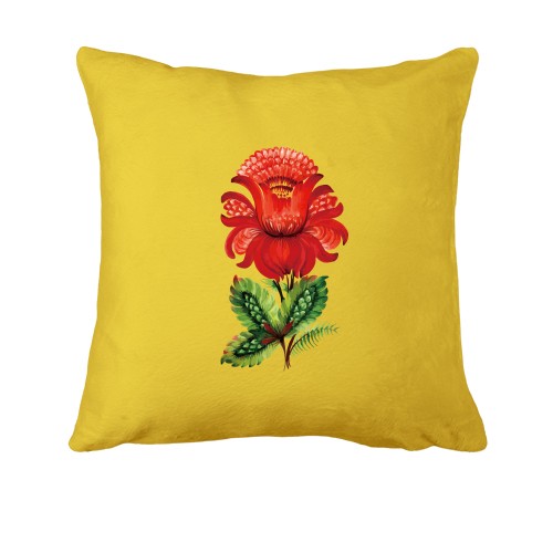 Подушка с цветком (петриковский мотив)