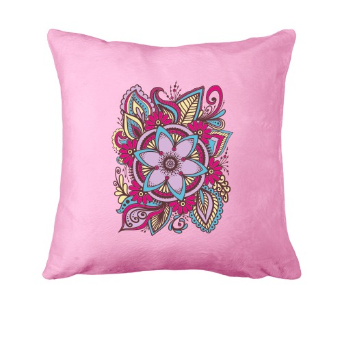 Подушка с цветочной композицией (лотос)