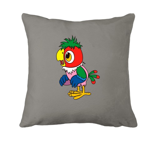 Подушка з здивованим папугою Кешей