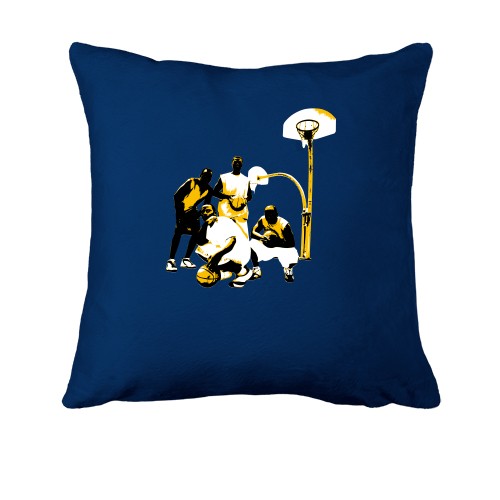 Подушка з вуличними гравцями в баскетбол