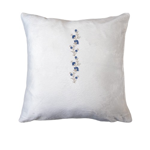 Подушка з візерунком-волошками