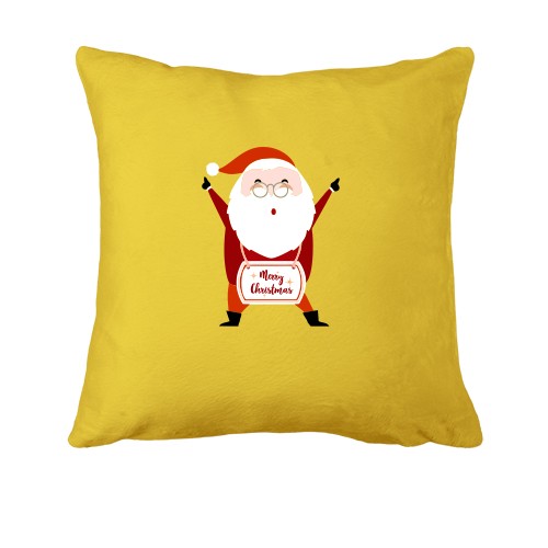 Подушка с весёлым Сантой 
