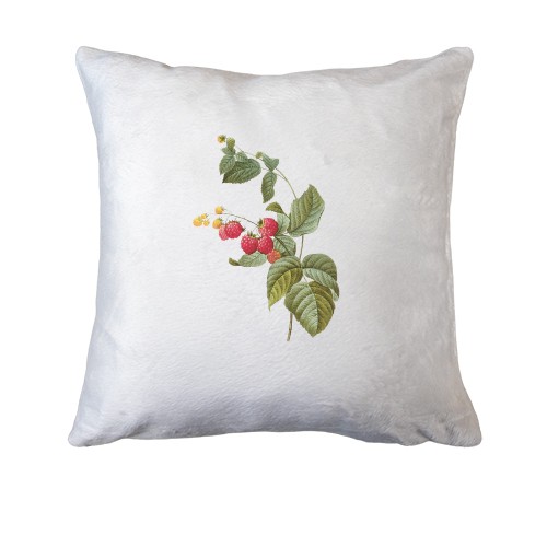 Подушка с веткой малины