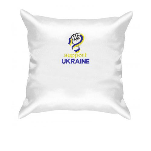 Подушка з вишивкою Support Ukraine
