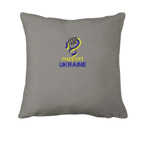Подушка с вышивкой Support Ukraine