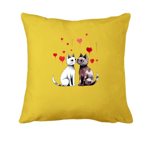 Подушка із закоханими котиками (2)