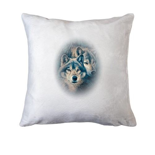 Подушка с волчьей парой