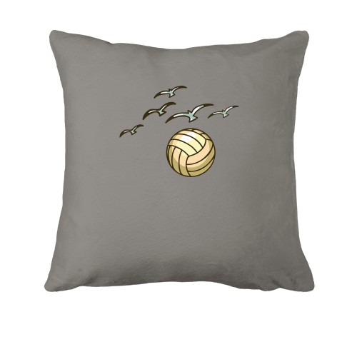 Подушка з волейбольним м'ячем і чайками
