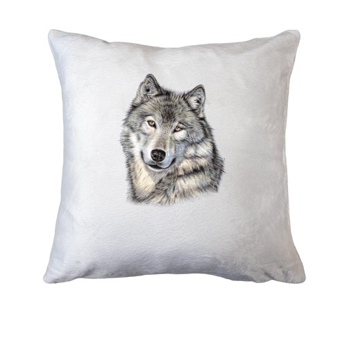 Подушка с волком