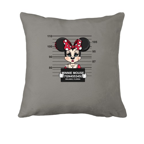 Подушка с заключенной Минни Маус