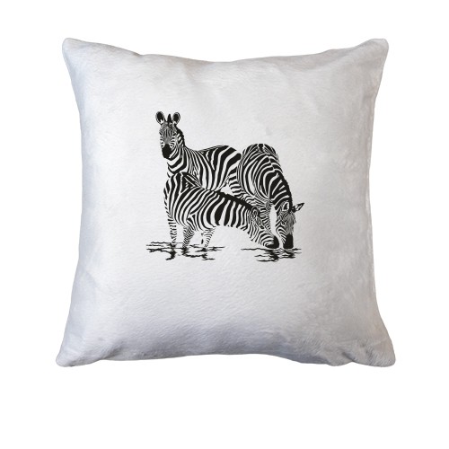 Подушка с зебрами