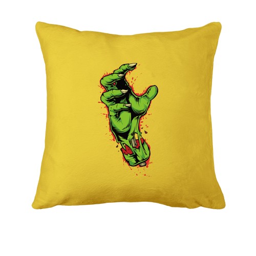 Подушка с зелёной рукой 