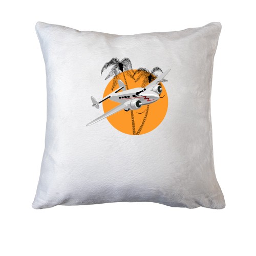 Подушка літак на фоні пальм