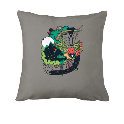 Подушка со сказочным лесом