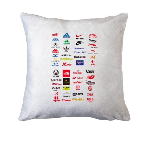Подушка со спортивными брендами
