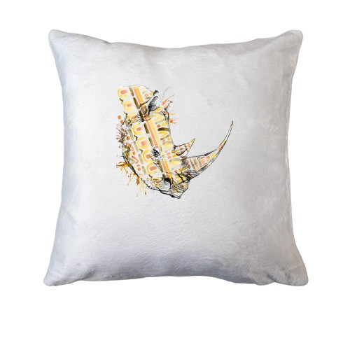 Подушка со стилизованным носорогом