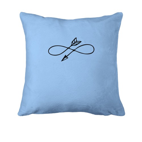 Подушка зі стрілою амура в формі нескінченності