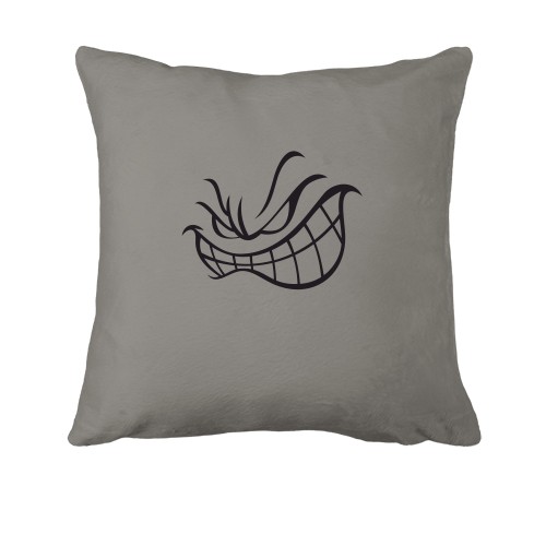 Подушка зі злим смайлом