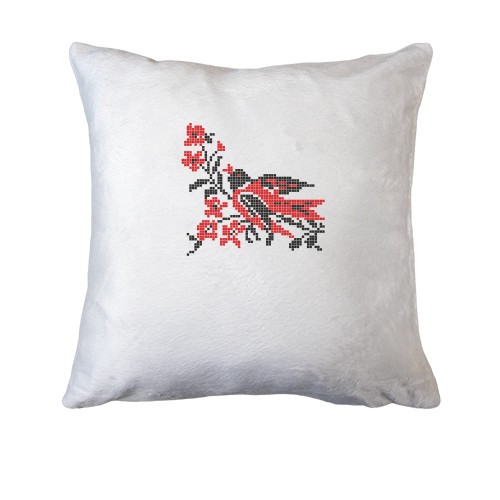 Подушка вышиванка - ласточка