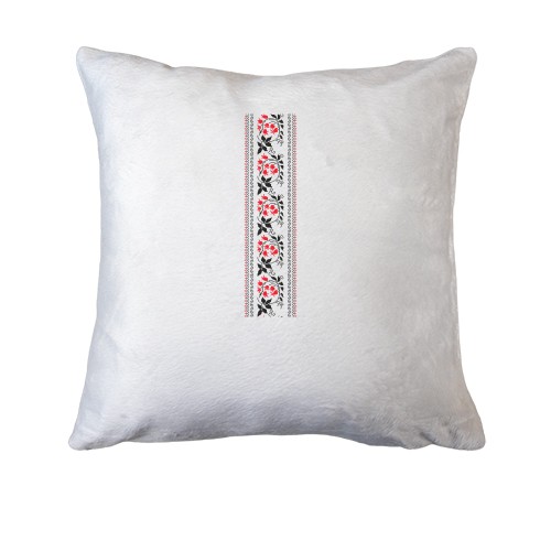 Подушка вышиванка с цветами