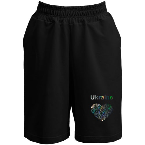 Жіночі шорти Ukraine - серце (голограма)
