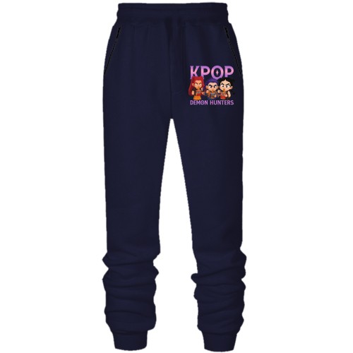Чоловічі штани на флісі Кей-поп-мисливці на демонів