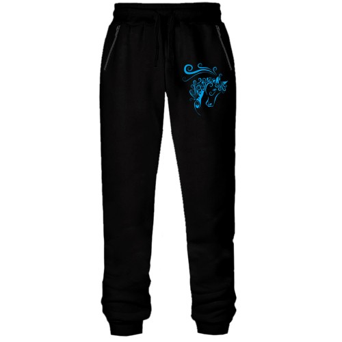 Жіночі трикотажні штани з конем