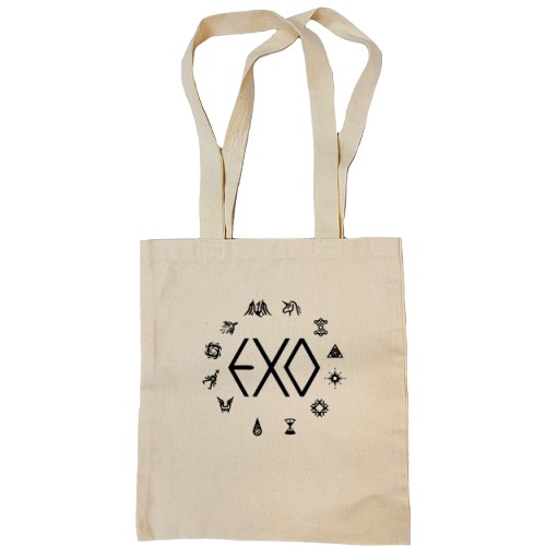 Сумка шоппер EXO с иконками