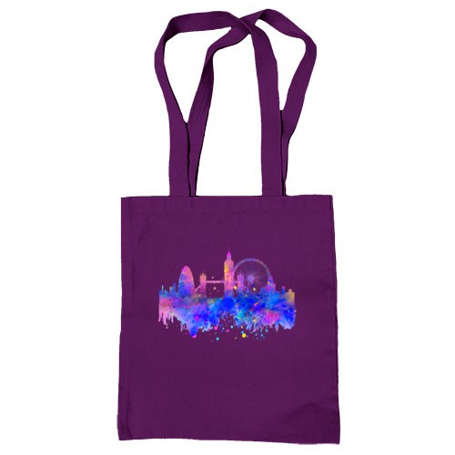 Сумка шопер з акварельним Лондоном