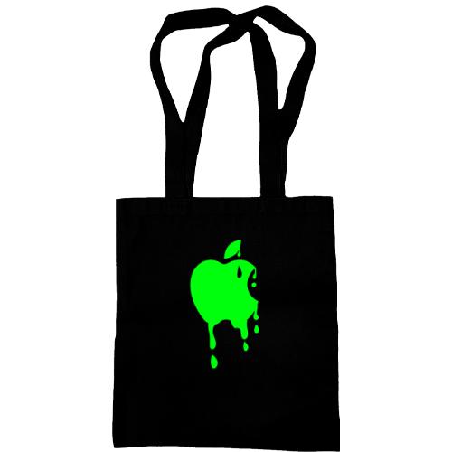 Сумка шоппер с кислотным Apple