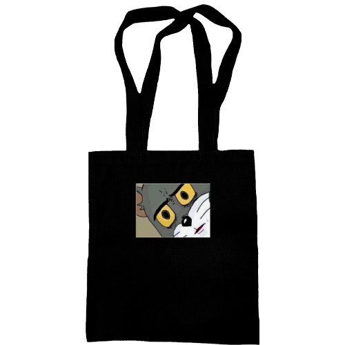 Сумка шоппер с удивленным Томом ( Том и Джерри )