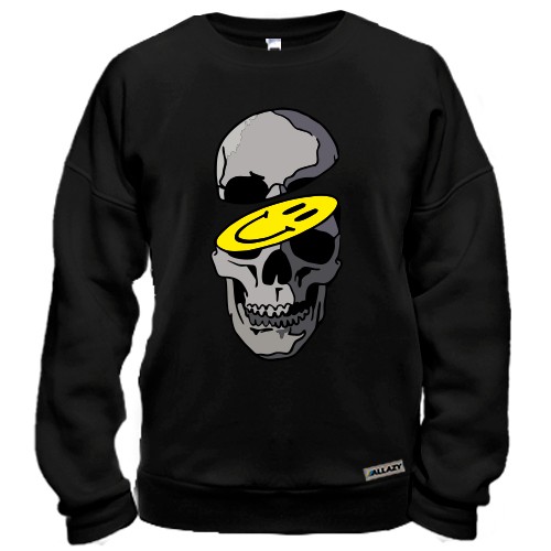Свитшот Череп-смайлик