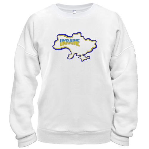 Світшот Ukraine з мапою
