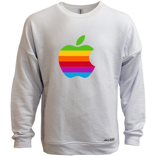 Світшот без начісу Apple (веселка)