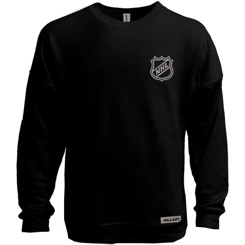 Свитшот без начеса NHL на груди