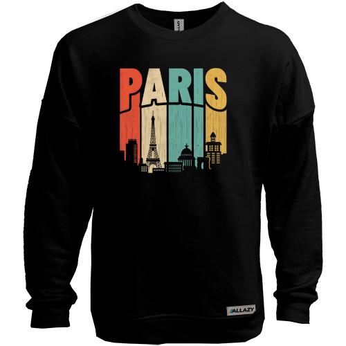 Світшот без начісу Paris Retro
