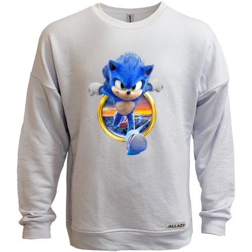 Свитшот без начеса с Соником (м.ф.Соник бум)