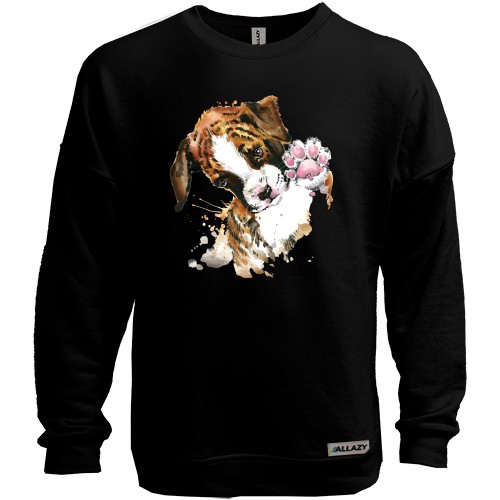 Свитшот без начеса с биглем